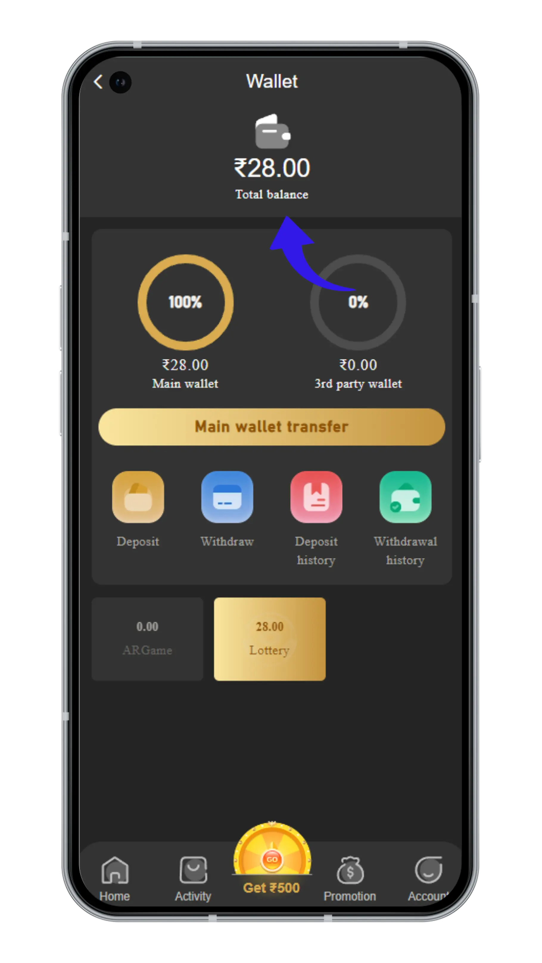 Step 5: Check Wallet Balance